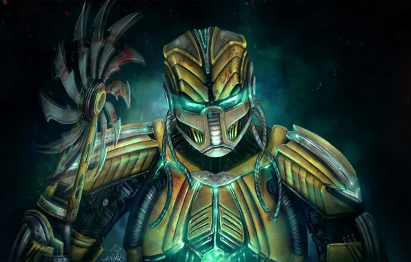 Fantasy, Art, Robot, Mortal Kombat, Сайракс, Cyrax, Character, Game Art
