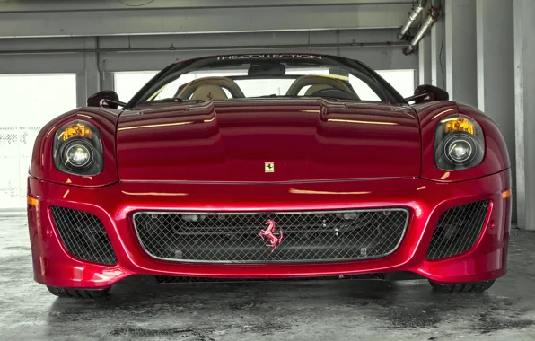 Картинка красный, перед, Ferrari, red, феррари, 599, front, SA Aperta