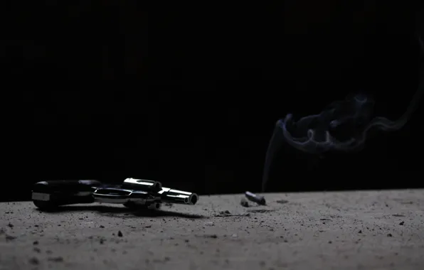 Smoke, cigarette, Revolver