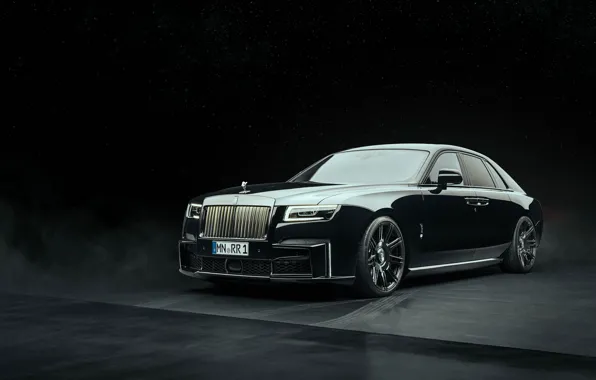 Картинка rolls royce, luxury car, 2022 model, black badge ghost