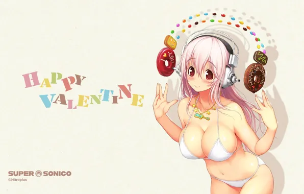 Белое, еда, Super Sonico