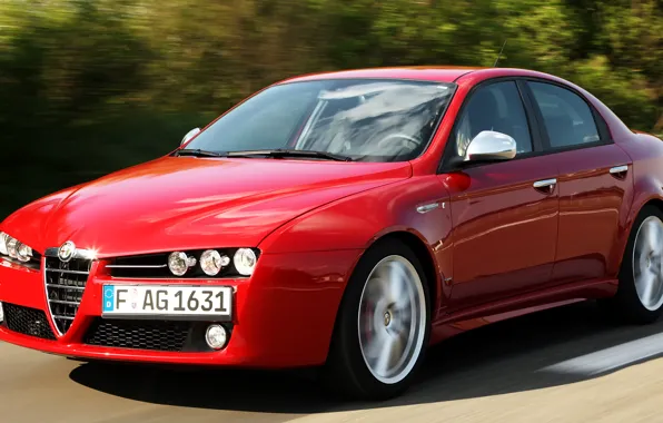 Alfa Romeo, Red, Front, Alfa, Romeo, 159, Rosso, Alfa Red