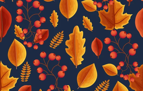 Картинка осень, листья, фон, colorful, background, autumn, pattern, leaves