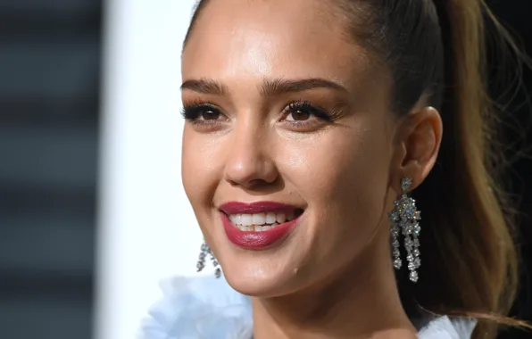 Взгляд, лицо, улыбка, модель, Jessica Alba, портрет, актриса, Джессика Альба