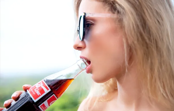 Model, cola, coke, gorgeous, photoshoot, posing, beautiful face, Danica