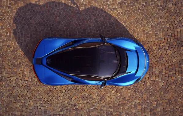 Суперкар, вид сверху, гиперкар, Pininfarina, Batista, 2019