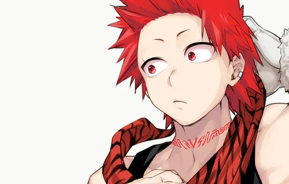 Аниме, арт, парень, Boku no Hero Academia, Моя геройская академия, My Hero Academia, Киришима Эйджиро