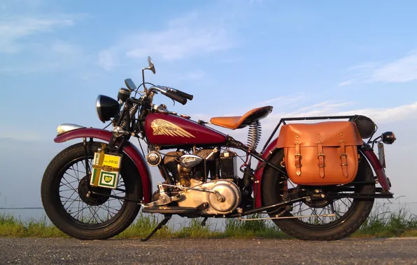 Стиль, мотоцикл, байк, легенда, Indian 741