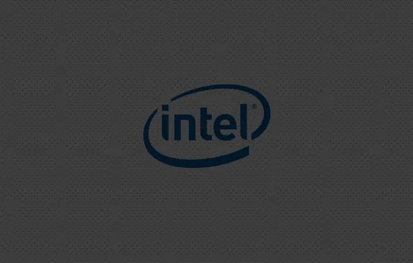 Logo, intel, gray