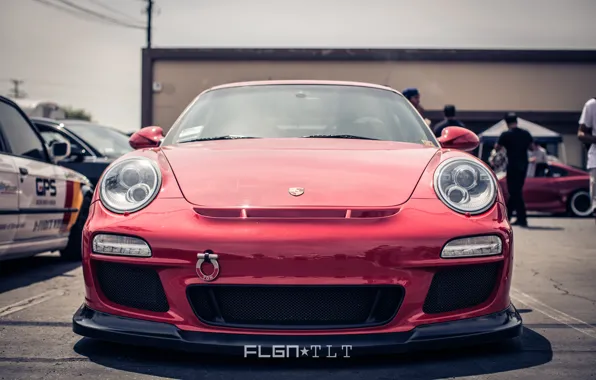 Картинка Porsche, машина, красный