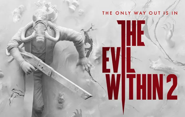 Оружие, фантастика, стена, The Evil Within 2