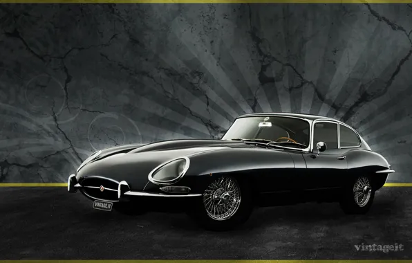 Картинка спортивный автомобиль, JAGUAR E-TYPE, Ягуар И или ИксКейИ, английской фирмы