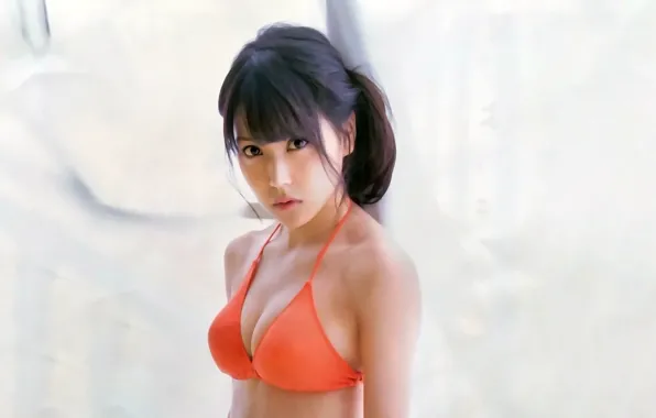 Girl, sexy, cleavage, boobs, beautiful, short hair, pretty, lips