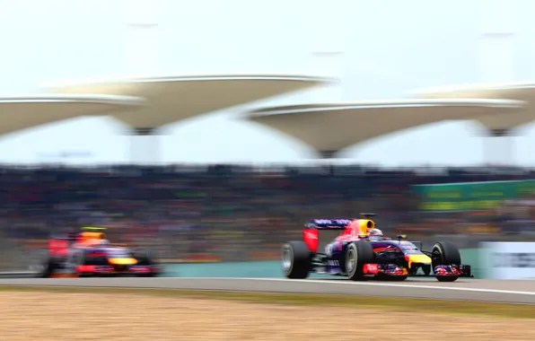 Гонщик, Formula 1, Red Bull, Vettel, Чемпион, Sebastian, RB10