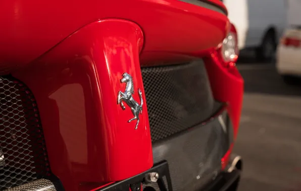 Картинка Red, Supercar, LaFerrari, Horse, Logotype, 2015