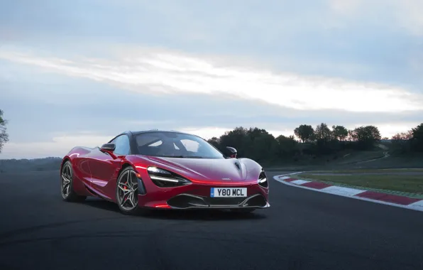 Дорога, авто, McLaren, wine, coupe, color, metallic, 720S