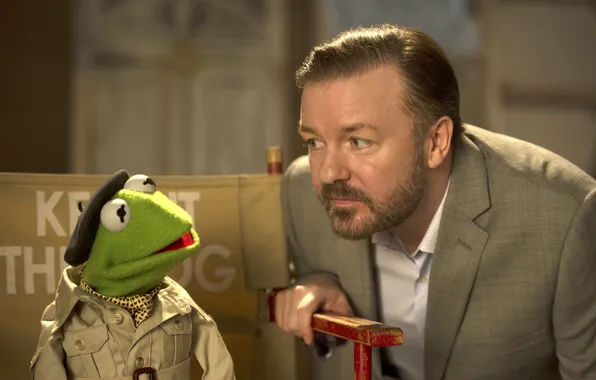 Картинка Маппеты-2, Muppets Most Wanted, Ricky Gervais, Kermit