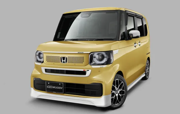 Картинка Хонда, Honda, вид спереди, обвес, Mugen, 2023, Мюген, N-Box