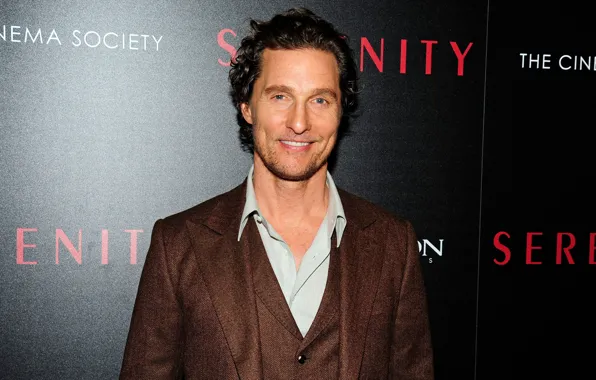 Улыбка, фон, актёр, Matthew McConaughey