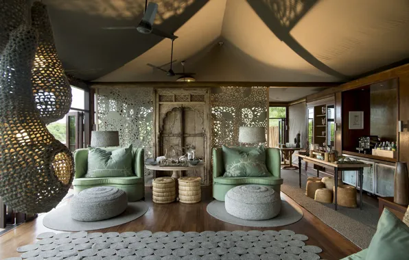 Interior, South Africa, Kruger National Park, Ngala Tented Camp