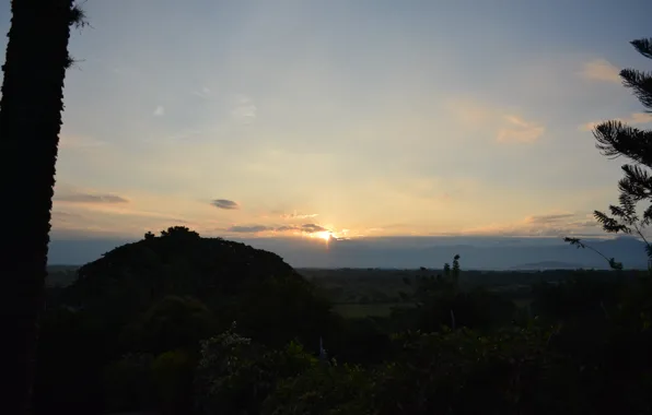 Cloud, morning, sun, aky