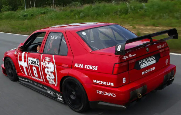 Alfa Romeo, DTM, 1993, Sports car, Антикрыло, Alfa Romeo 155 V6 TI DTM