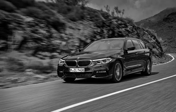 Картинка асфальт, BMW, универсал, xDrive, Touring, 530d, 5er, 2017