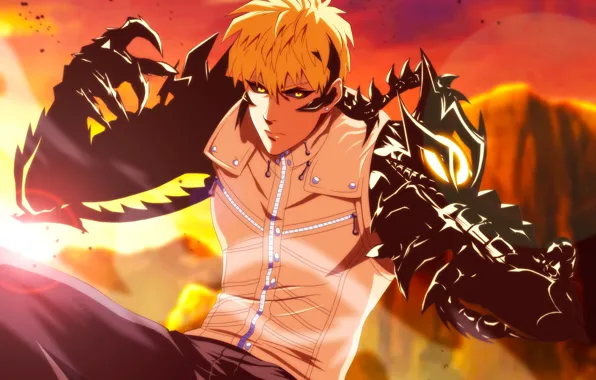 Fighter, anime, hero, warrior, manga, cyborg, oriental, asiatic