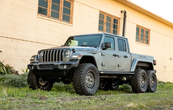 Front, Gladiator, Side, Jeep, 6x6, 2021, Jeep Gladiator, Front and Side