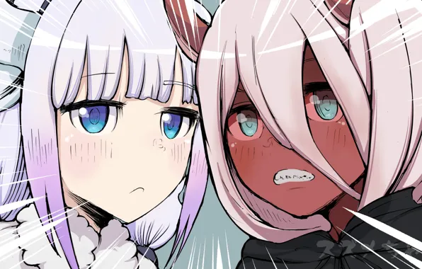 Kobayashi-san Chi no Maid Dragon, Kanna Kamui, Darling in the FranXX, Zero Two