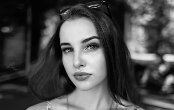 Девушка, портрет, монохром, Сергеев Сергей