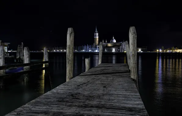Картинка night, Venice, San Giorgio Maggiori