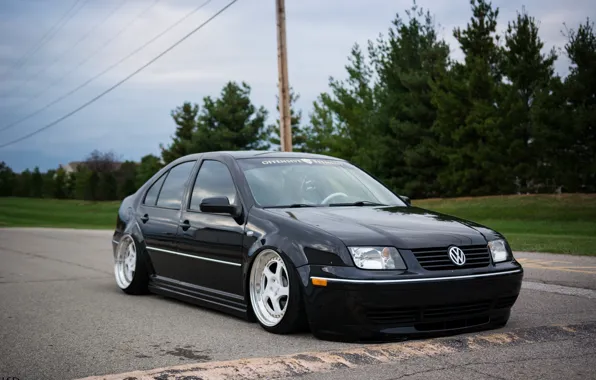 Volkswagen, wheels, black, tuning, front, gti, face, germany