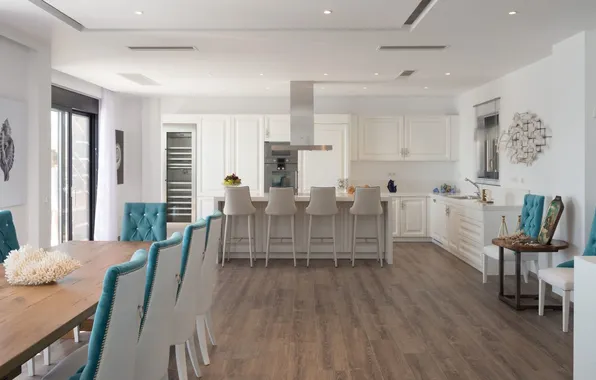 Дизайн, стиль, интерьер, кухня, столовая, kitchen, обеденная зона, Crete