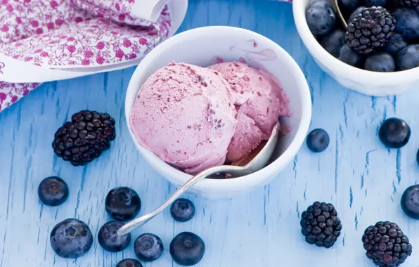 Картинка ягоды, сладость, еда, черника, мороженое, десерт, food, blueberry