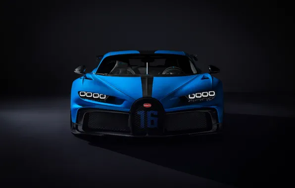 Картинка Bugatti, вид спереди, гиперкар, Chiron, 2020, Pur Sport