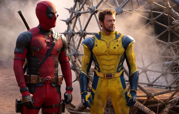 Ryan Reynolds, Wolverine, Hugh Jackman, Deadpool, Marvel Studios, 2024, Deadpool & Wolverine