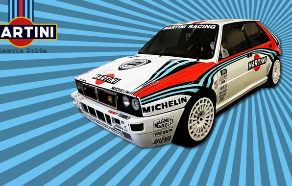 Car, cars, rally, Italy, Lancia, Lancia Delta, racing, Martini