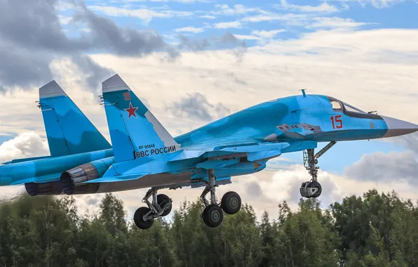 Российский, Су-34, ОКБ Сухого, ВКС России, многофункциональный истребитель-бомбардировщик