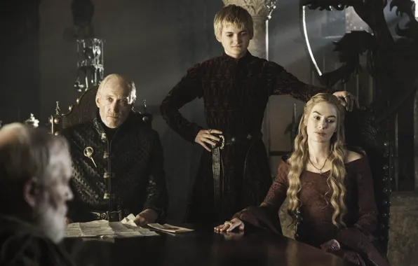 Game of Thrones, Lena Headey, Баратеоны, Jack Gleeson, Charles Dance, Джоффри, Серсея, Тайвин
