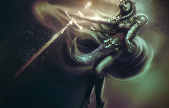 Эльф, sword, fantasy, art, elf, Zelda, Twilight Princess