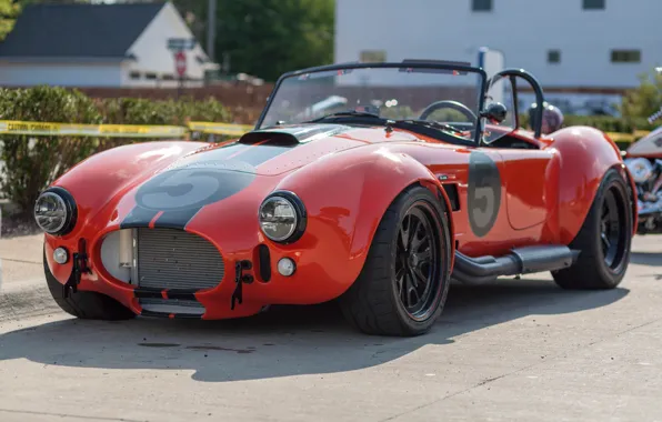 Красный, Shelby, классика, передок, Cobra
