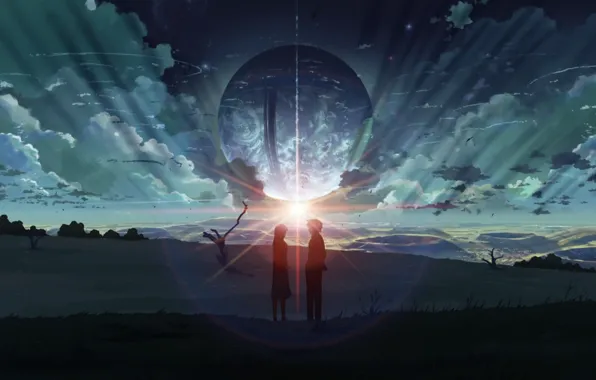 Anime, 5 самтеметров в секунду, one more time one more chance