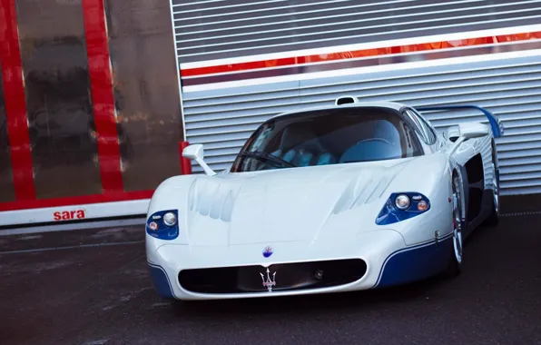 Картинка Maserati, Car, Перед, White, MC 12