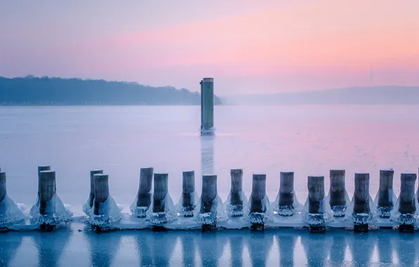 Море, пейзаж, опора