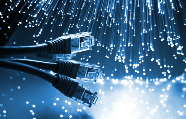 Свет, сеть, кабель, fiber, связь, rj-45, optic, ethernet