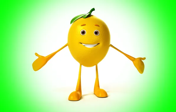 Картинка улыбка, фон, лимон, lemon, smile, background