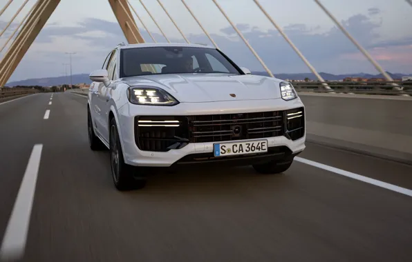 Картинка car, Porsche, Cayenne, headlights, Porsche Cayenne Turbo E-Hybrid