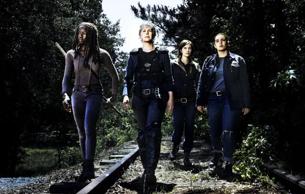Maggie, The Walking Dead, Tara, Michonne, Carol, Season 8