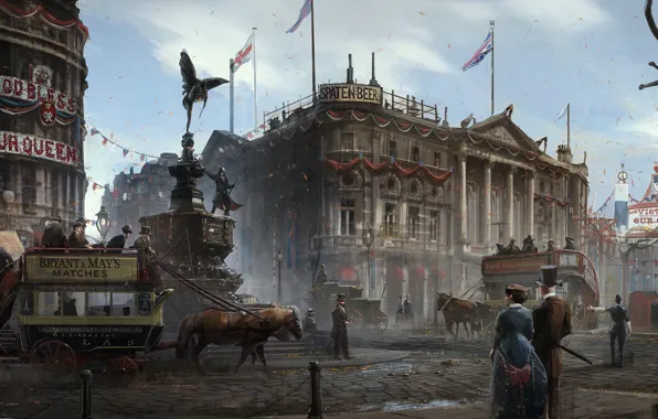 Картинка город, арт, концепт, Assassin's Creed: Syndicate